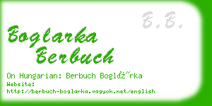 boglarka berbuch business card
